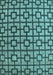 Oriental Light Blue Modern Rug, abs5021lblu