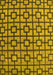 Machine Washable Oriental Yellow Modern Rug, wshabs5021yw