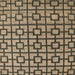 Square Abstract Dark Brown Oriental Rug, abs5021