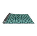 Sideview of Oriental Light Blue Modern Rug, abs5021lblu