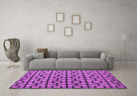 Machine Washable Oriental Purple Modern Rug, wshabs5021pur