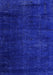 Machine Washable Oriental Blue Modern Rug, wshabs5022blu