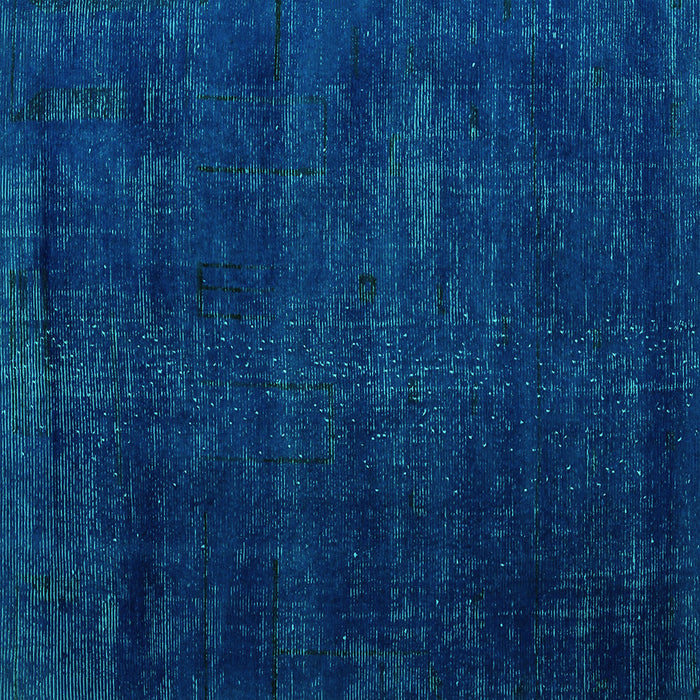 Square Oriental Turquoise Modern Rug, abs5022turq