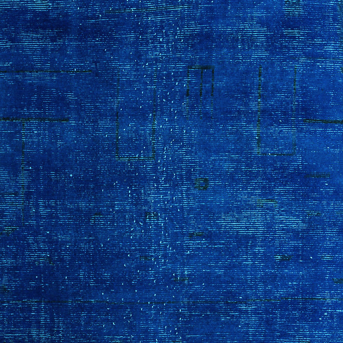 Machine Washable Oriental Light Blue Modern Rug, wshabs5022lblu