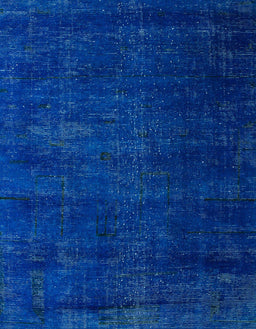 Abstract Cobalt Blue Oriental Rug, abs5022