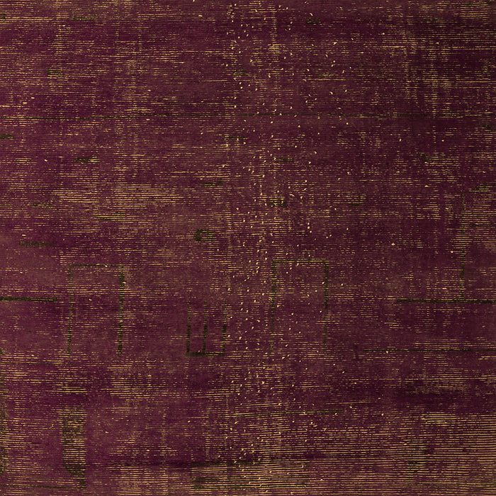 Square Oriental Orange Modern Rug, abs5022org