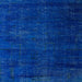 Square Abstract Cobalt Blue Oriental Rug, abs5022