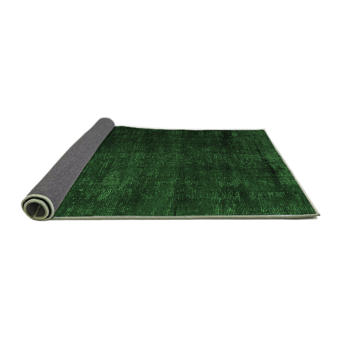 Sideview of Oriental Emerald Green Modern Rug, abs5022emgrn