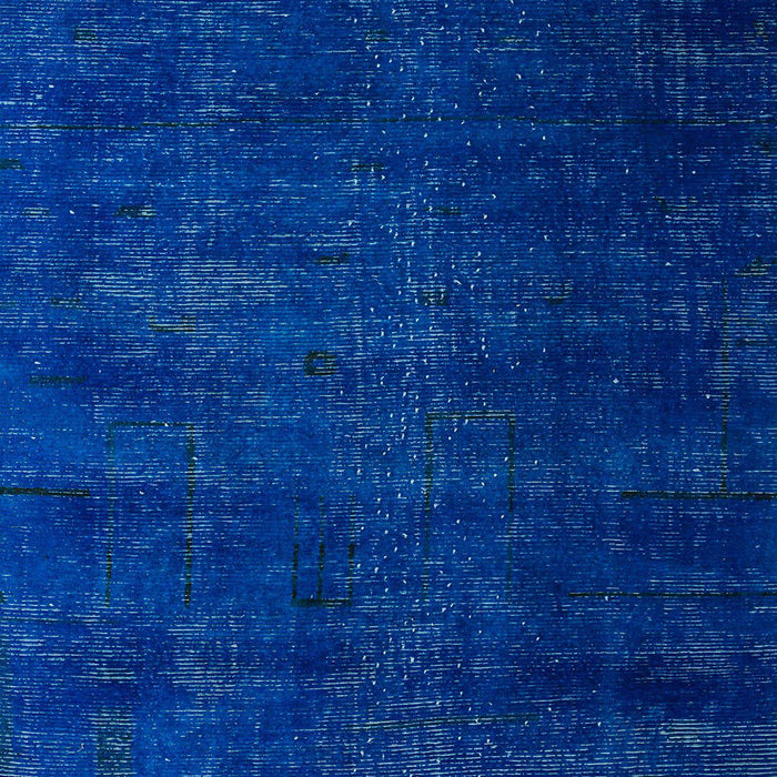 Machine Washable Abstract Cobalt Blue Rug, wshabs5022