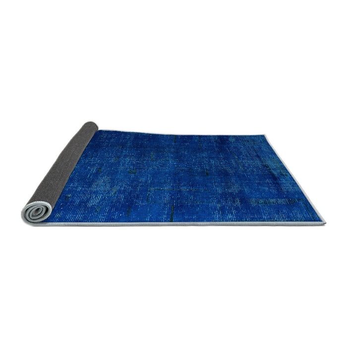 Sideview of Oriental Light Blue Modern Rug, abs5022lblu