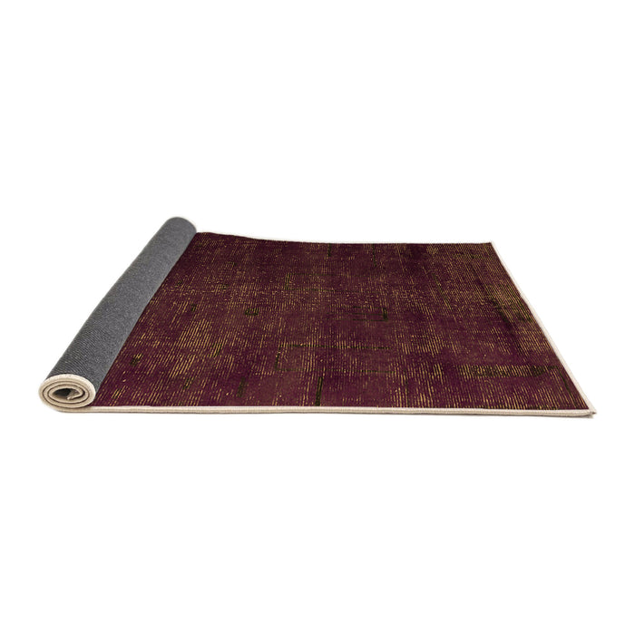 Sideview of Oriental Orange Modern Rug, abs5022org