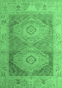 Oriental Emerald Green Modern Rug, abs5023emgrn