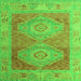 Square Oriental Green Modern Rug, abs5023grn