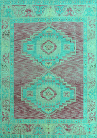 Oriental Turquoise Modern Rug, abs5023turq