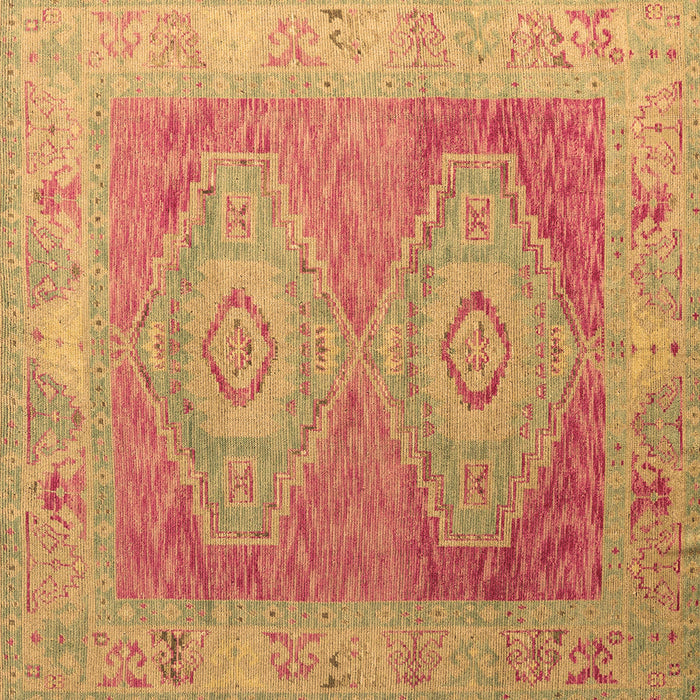 Square Oriental Brown Modern Rug, abs5023brn