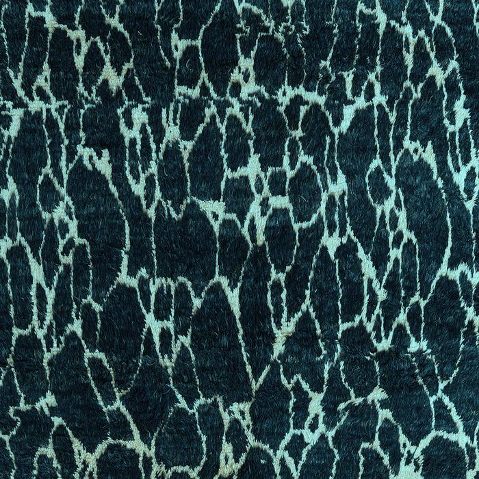 Machine Washable Oriental Light Blue Modern Rug, wshabs5024lblu