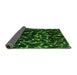 Sideview of Oriental Green Modern Rug, abs5024grn