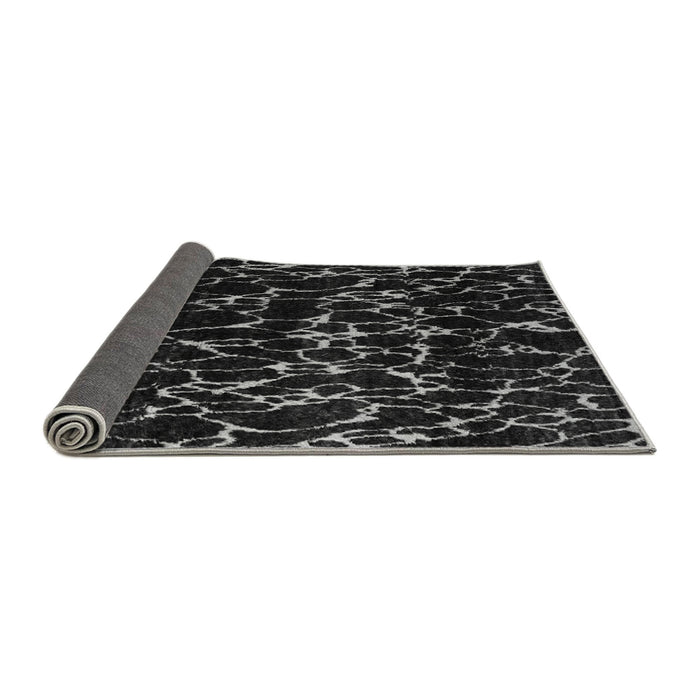 Sideview of Oriental Gray Modern Rug, abs5024gry