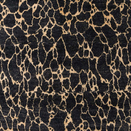 Square Machine Washable Abstract Brown Rug, wshabs5024