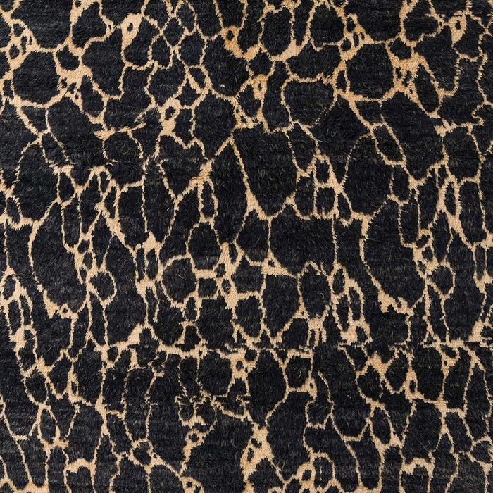 Square Machine Washable Abstract Brown Rug, wshabs5024