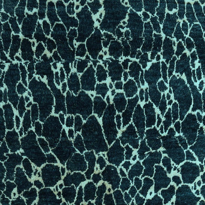 Square Machine Washable Oriental Light Blue Modern Rug, wshabs5024lblu