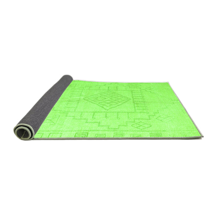 Sideview of Oriental Green Modern Rug, abs5025grn