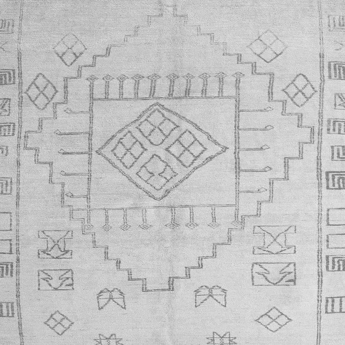 Square Oriental Gray Modern Rug, abs5025gry