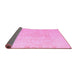 Sideview of Oriental Pink Modern Rug, abs5025pnk