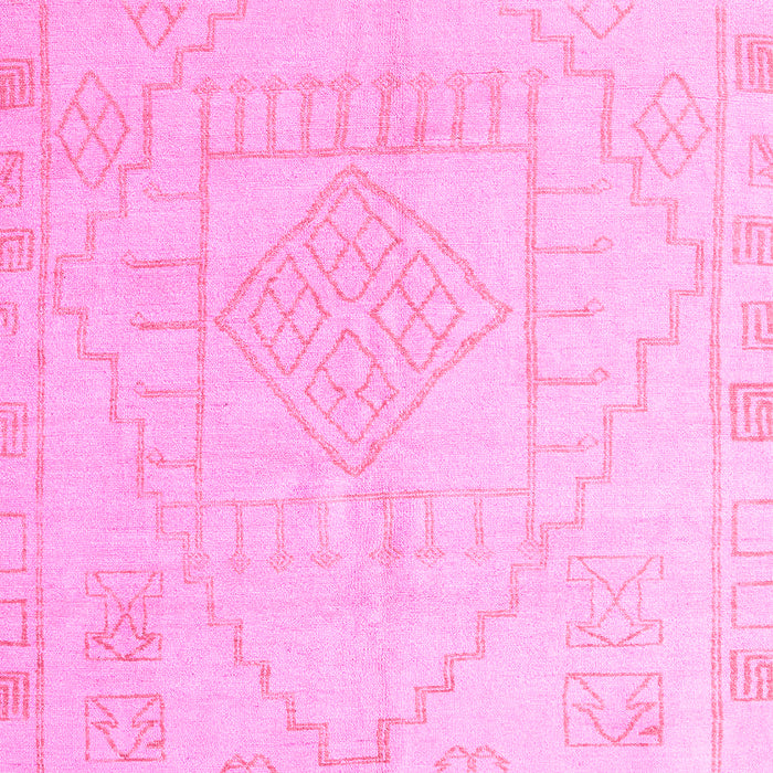 Machine Washable Oriental Pink Modern Rug, wshabs5025pnk