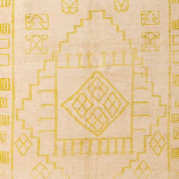 Machine Washable Abstract Brown Gold Rug, wshabs5025