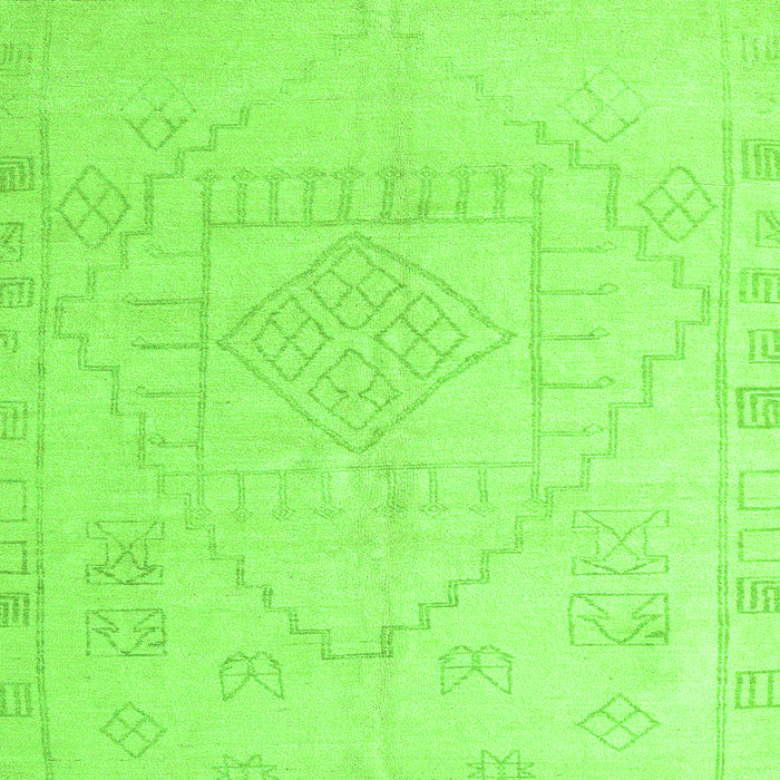 Square Oriental Green Modern Rug, abs5025grn
