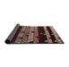 Sideview of Abstract Dark Almond Brown Oriental Rug, abs5026