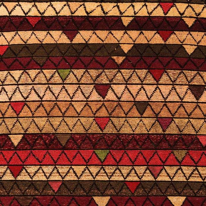 Square Oriental Orange Modern Rug, abs5026org