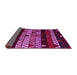 Sideview of Oriental Pink Modern Rug, abs5026pnk