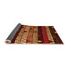 Sideview of Oriental Orange Modern Rug, abs5026org