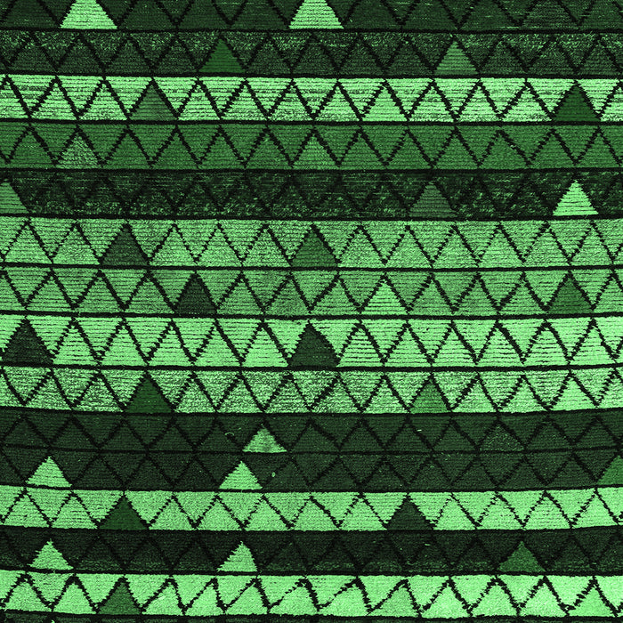 Square Oriental Emerald Green Modern Rug, abs5026emgrn