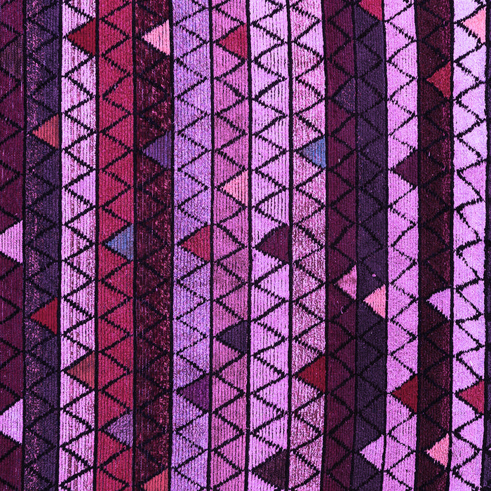 Square Machine Washable Oriental Purple Modern Area Rugs, wshabs5026pur