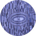 Round Oriental Blue Modern Rug, abs5027blu