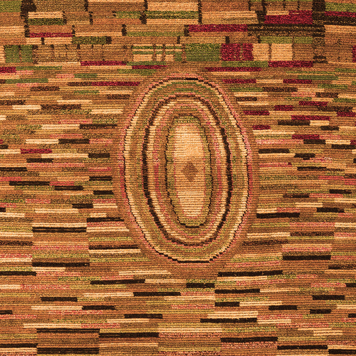 Square Machine Washable Oriental Orange Modern Area Rugs, wshabs5027org