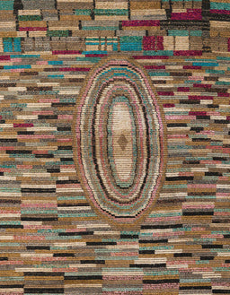 Abstract Red Brown Oriental Rug, abs5027