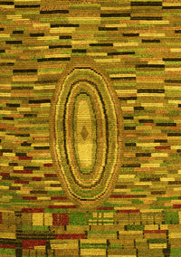 Oriental Yellow Modern Rug, abs5027yw