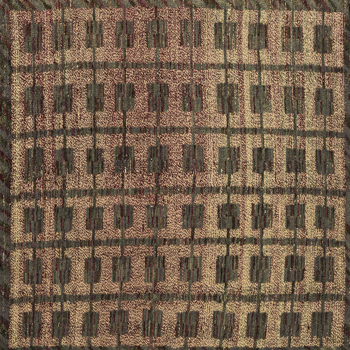 Square Oriental Brown Modern Rug, abs5028brn