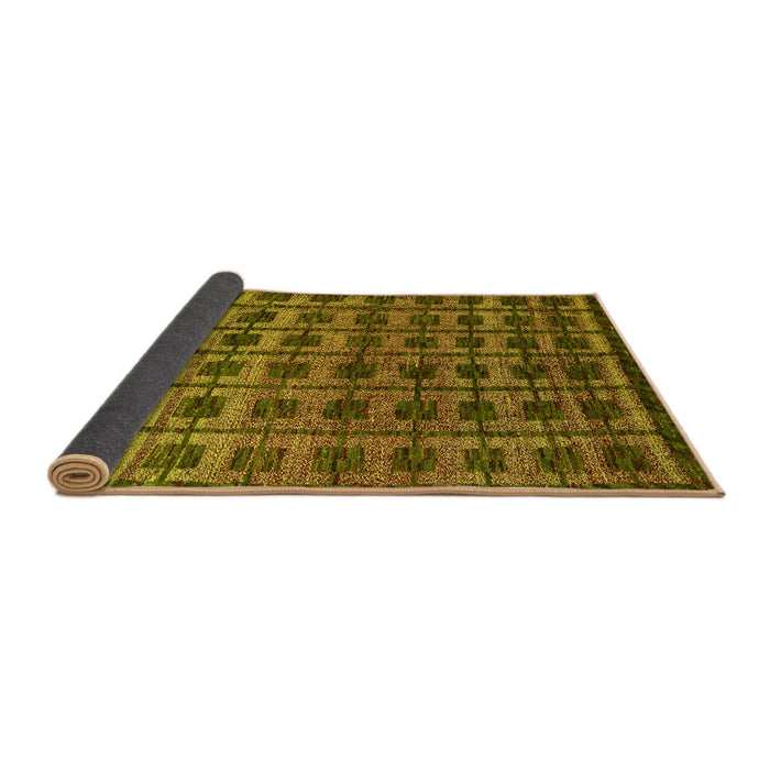 Sideview of Oriental Yellow Modern Rug, abs5028yw
