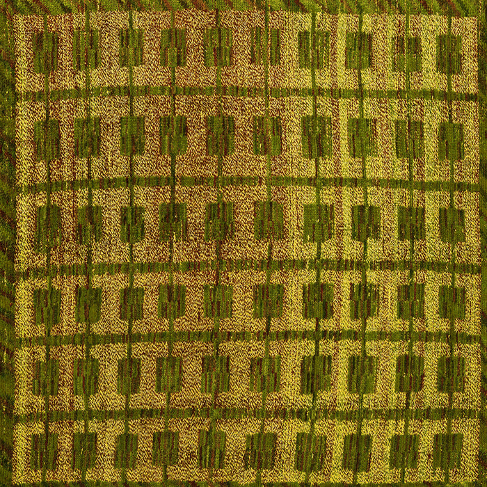 Square Oriental Yellow Modern Rug, abs5028yw