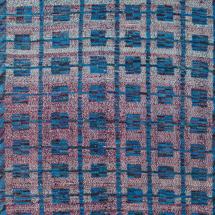 Machine Washable Abstract Light Purple Blue Rug, wshabs5028