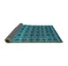 Sideview of Oriental Turquoise Modern Rug, abs5028turq