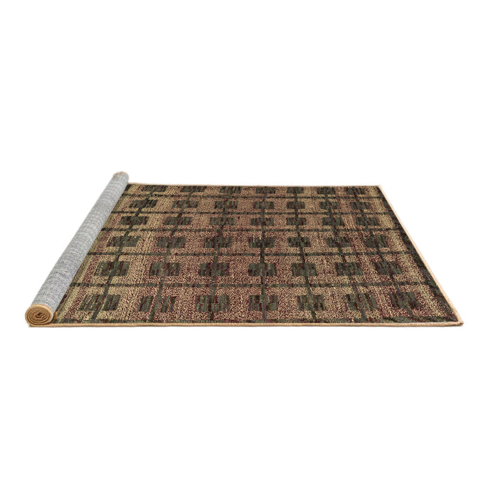 Sideview of Machine Washable Oriental Brown Modern Rug, wshabs5028brn