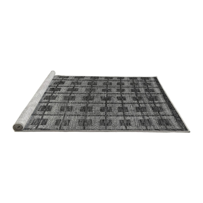 Sideview of Machine Washable Oriental Gray Modern Rug, wshabs5028gry