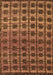 Machine Washable Oriental Orange Modern Area Rugs, wshabs5028org