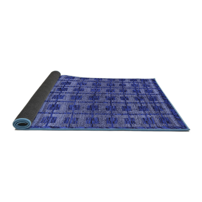 Sideview of Oriental Blue Modern Rug, abs5028blu